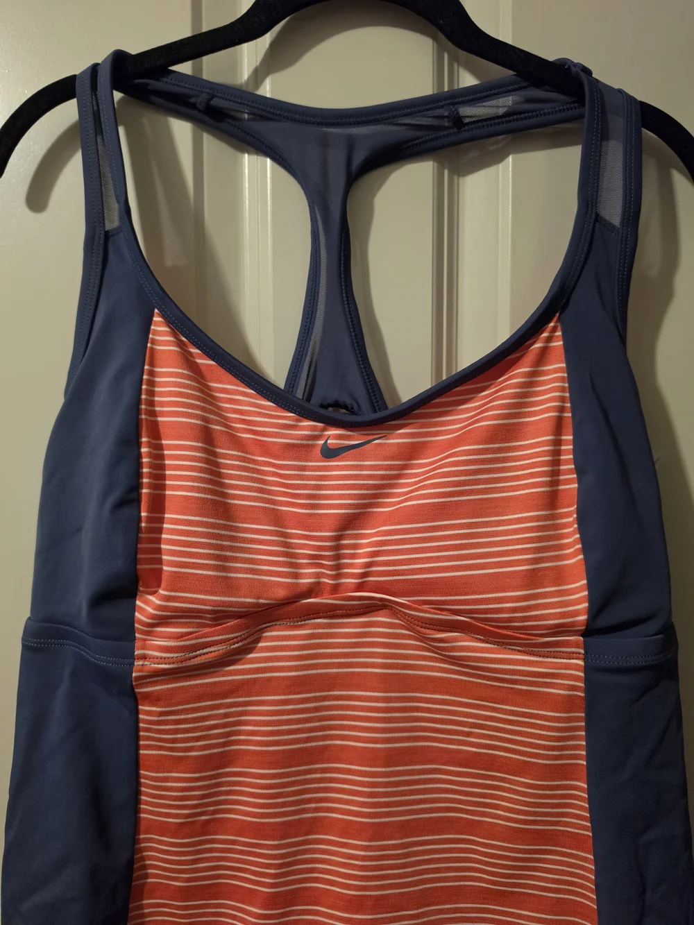 Nike Women's Striped Racerback Tankini Top 1X